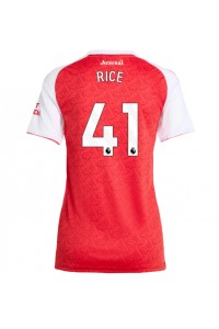Arsenal Declan Rice #41 Jalkapallovaatteet Naisten Kotipaita 2025-26 Lyhythihainen